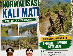Kerja Nyata Bupati & Wakil Bupati Dogiyai: Normalisasi Kali Mati 3 Kilometer Libatkan Masyarakat Lokal Egebutuh dan Motito